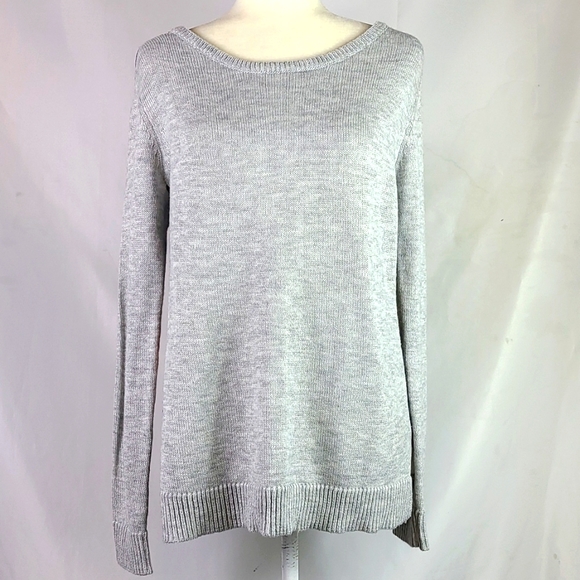 Madison Lily Mixed Fabric Sweater - Picture 2 of 11